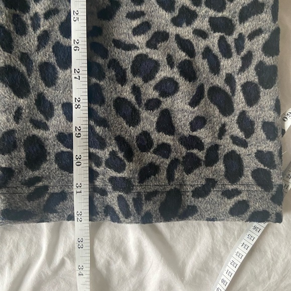 EUC Jade Melody Tam Leopard Overcoat, grey and blue, L - Picture 8 of 10